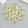 Beads for creativity plastic "Gaika" set 20 pcs yellow 1.3x1.3x0.5 cm