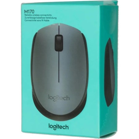 Logitech m170 mouse, wireless, optical, 1000 dpi, gray-7