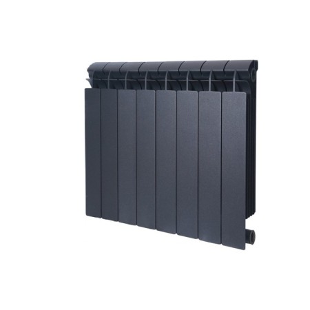 Bimetallic radiator Global Style Plus 500, 100 mm, 8 sections, black color