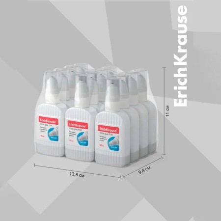 Clee-roller Erichkrause PVA, 50 ml, with a metal roller applique, suitable for paper, cardboard and fabric, frost-resistant-7
