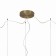 Suspended chandelier Mantra Shell, Led, 6360lm, 3000k, 300 mm, gold color