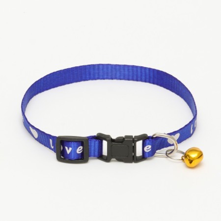 Love collar, nylon imitation, 30 x 1 cm, mix of flowers-1