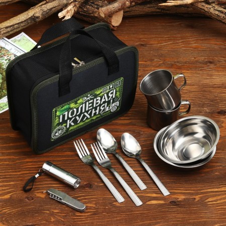 Set for the picnic "Field kitchen", 10 items-1