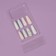 Frighting Nails Provence, 12 pcs, with adhesive plates, ballerina shape, beige/blue color