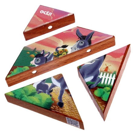 Magnetic puzzle according to the early development system of "donkey"-5