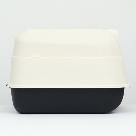 The toilet is closed with a folding top of 36 x 51 x 34 cm, black-7