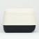 The toilet is closed with a folding top of 36 x 51 x 34 cm, black