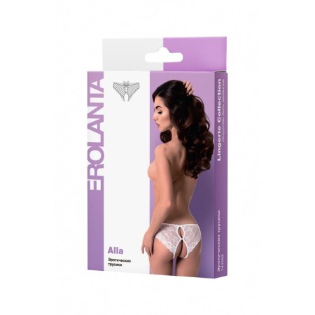 Erotic lace panties, white, size 46-48-9