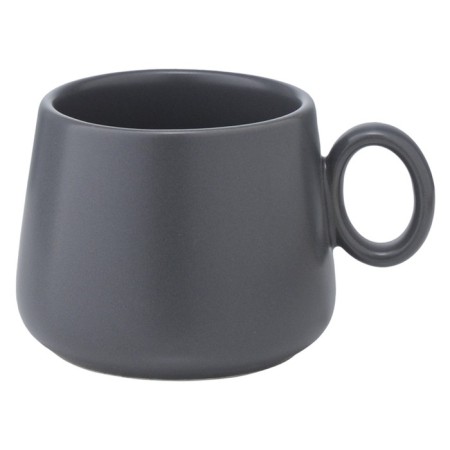 A set of cups with saucers Tkano Essential, 120 ml, 2 pcs, dark gray color-4
