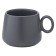 A set of cups with saucers Tkano Essential, 120 ml, 2 pcs, dark gray color