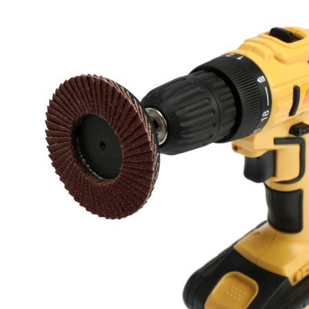 Circle of the petal end tundra, for a drill, M8, 75 mm, P80, 3 pcs.-4