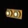 Punctum lamp 2x5W LED IP44 gold 10x24x6.5cm