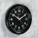 Wall clock, series: classic, smooth move, d = 24 cm, black rim