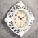 Wall clock, series: interior, "jeanne", smooth move, D-18 cm, 34 x 34 cm