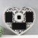 Multipher "Heart" Plastic, 4 photos (10x15/2 pcs, 10x10/2 pcs) cv. white
