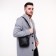 Male bag, black color