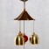 Wind Music Metal "Ganesha on the Medallion" 3 bells 43 cm