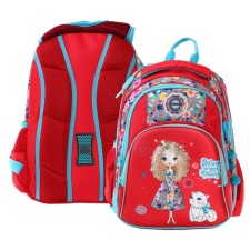 Frame backpack 39 x 29 x 17 cm, Across, red