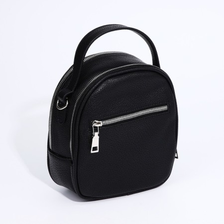 Bag Cross-Bodi Medvedkovo with a zipper, black color-1