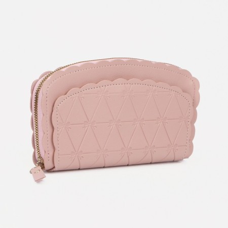 Women's wallet with lightning, light pink color