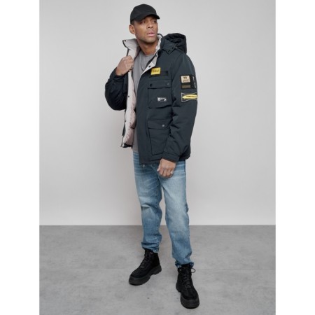 Male Winter jacket, size 52, dark blue color-14
