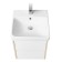 Tumbing under the Aquaton sink "Scandil 45", white color, oak Verona