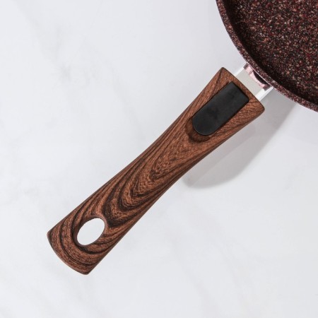 Granit Ultra pan, d = 28 cm, removable handle, anti -stick coating, brown color-4