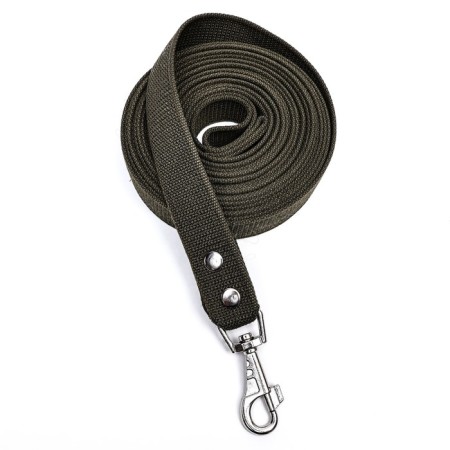 Canvas leash 7 m x 3.5 cm, dark green-6