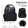 School backpack, 37 x 26 x 13 cm, ergonomic back, calligrata orth "raccoon"