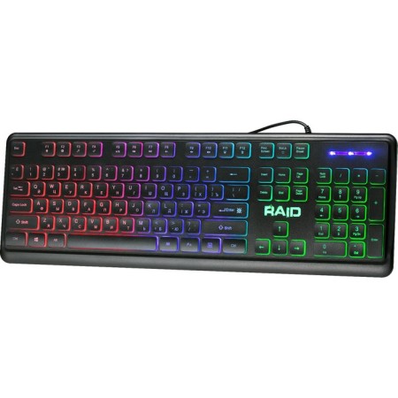 Keyboard Defender RAID GK-778DL, game, wired, membrane, subv, 104 cells, USB, black-1