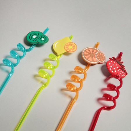 Plastic pipe "Fruit", set 4 pcs., Mix-1
