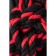 Handcuffs from the cotton rope "Knot-omega", 3.5 m, black and red color