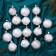 Set of balls plastic D-6 cm, 16 pcs "Classic Assorted Circles" silver
