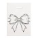Polyethylene “bow” package white-black 30x40 cm 50 μm