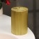 Candle "Relief", 7 × 10cm, gold metallic