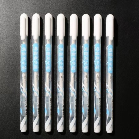 Set of gel pens 3 colors, white, silver, golden-5