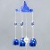 Wind Music Metal "openwork heart" from the evil eye 6 bells 43 cm