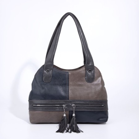 Bag-tout on lightning, beige color