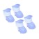 Dog boots, rubber, set 4 pcs, size m, blue