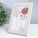 Photo frame plastic 10x15 cm "Moon phases" white with gold 17.5x12.3 cm