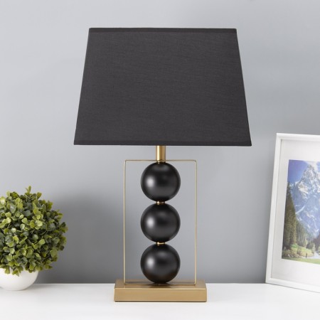 Traffic lamp with lampshade Risalux Oliver, E27, 40 W, Black Latun, Figure base, 33 × 22 × 53 cm-2