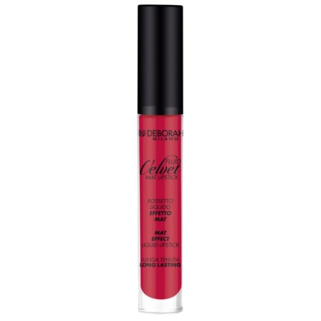 Lipstick matte liquid DEBorah Milano Fluid Velvet, tone 21 red poppy, 4.5 g