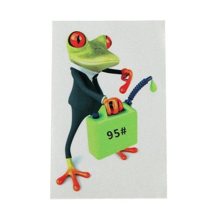 Sticker on Auto 3D, 13.5 x 13.5 cm, "frog"