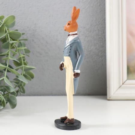 Souvenir Polystone "Hare in a blue tailcoat with white trousers"-1
