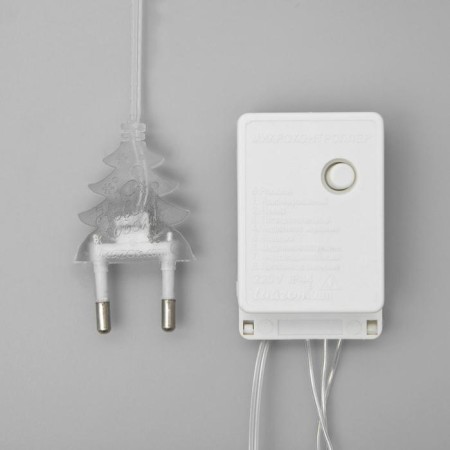 Garland “thread” 20 m, IP20, transparent thread, 200 LED, white glow, 8 modes, 220 V-3