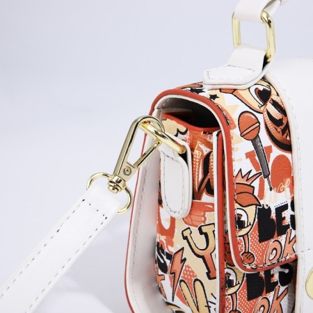 Bag-mixer on fasteners, brown/white color-4