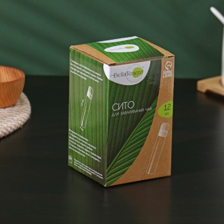 Glass flavor for brewing with a panel of bamboo Bellatenero "Alchemy", 2 × 12 cm, set, 12 pcs-6