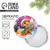 Pocket mirror "snake in the snow", diam. 7 cm