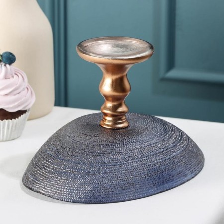 Serving dish for fruit inspiration, d = 22 cm, on the leg, purple color-2