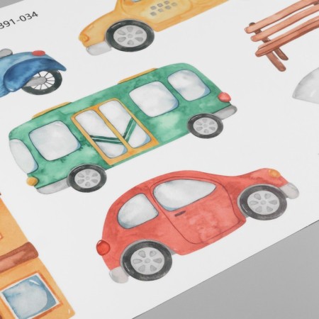 Sticker Plastic Interior Color "City Transport" 30x90 cm-1